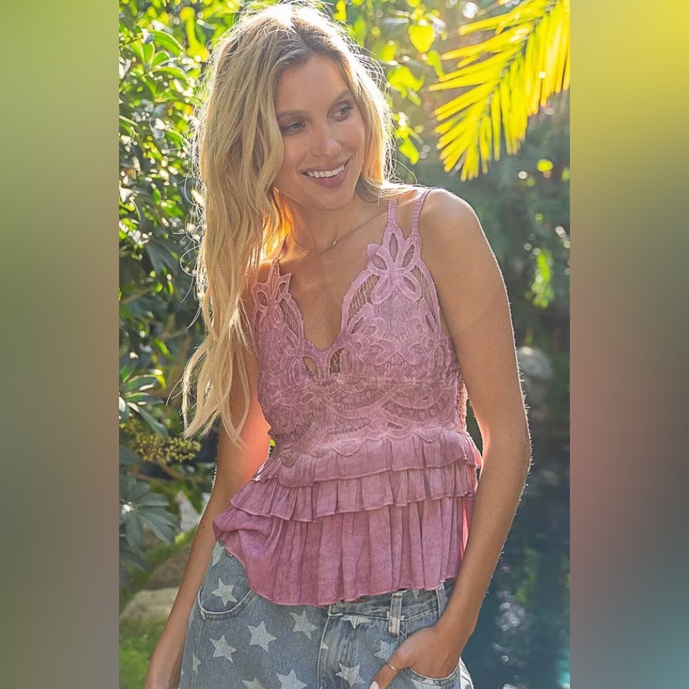 POL Pink Ruffle Top - Picture 4 of 5